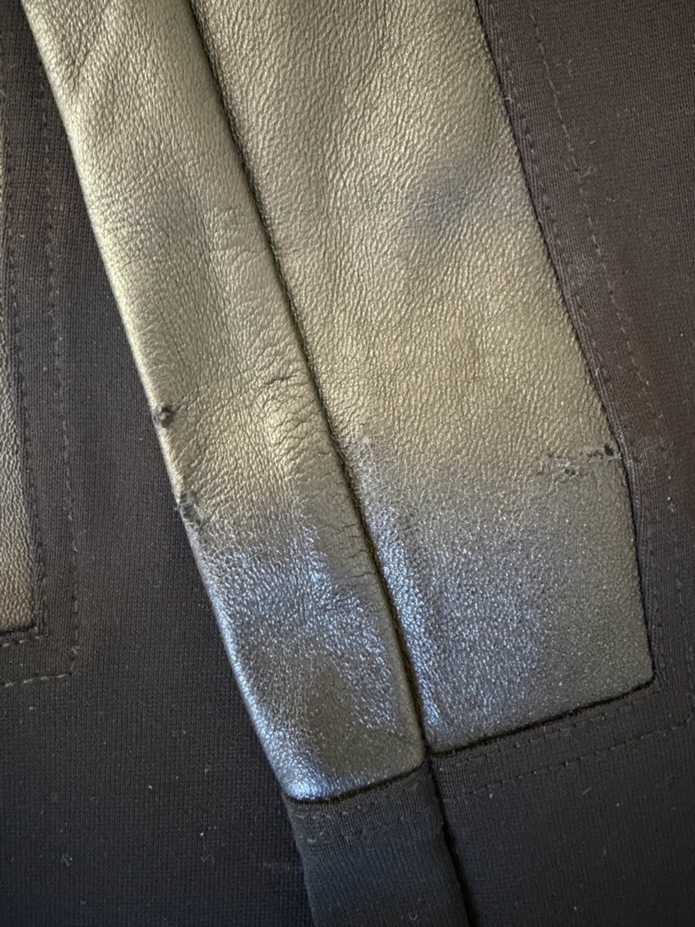 Burberry London Riding Pants with Genuine Leather Panels - Picture 5 of 5